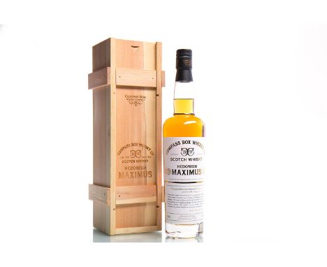 COMPASS BOX HEDONISM MAXIMUSBlended Grain Whisky. 70cl, 46% volume, in wooden box.  