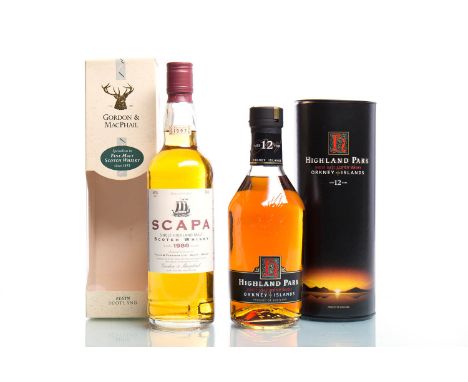 SCAPA 1986Single Malt Scotch Whisky. Distilled 1986, bottled 1997. Proprietors: Taylor & Ferguson Ltd. Specially selected, pr