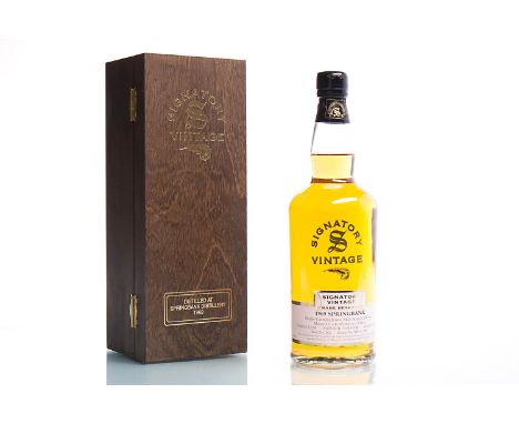 SPRINGBANK 1969 SIGNATORY VINTAGE RARE RESERVE AGED 34 YEARSSingle Malt Scotch Whisky. Distilled 12th February 1969 and matur