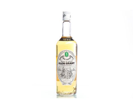 GLEN GRANT 1968 5 YEAR OLDSingle Malt Scotch Whisky. Bottled by Gordon & MacPhail. 26 2/3 fl.oz, 70° proof. CONDITION REPORT: