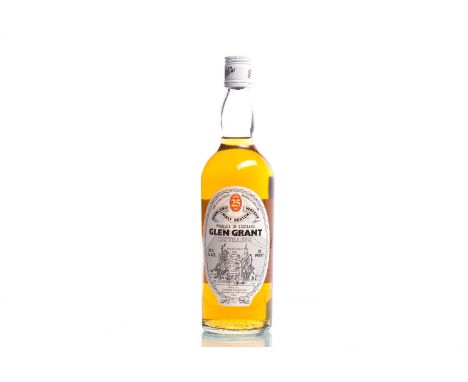GLEN GRANT 25 YEARS OLDSingle Malt Scotch Whisky. Bottled by Gordon & MacPhail, Elgin. 26 2/3 fl.oz, 70° proof.  CONDITION RE