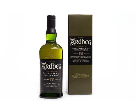 ARDBEG 17 YEARS OLDSingle Malt Scotch Whisky. 70cl, 40% volume, in carton.  CONDITION REPORT: Overall very good condition. 