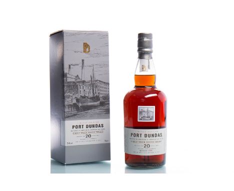 PORT DUNDAS AGED 20 YEARSSingle Grain Scotch Whisky. Matured in American and European oak casks. Bottle no. 1561 of 1920.  70