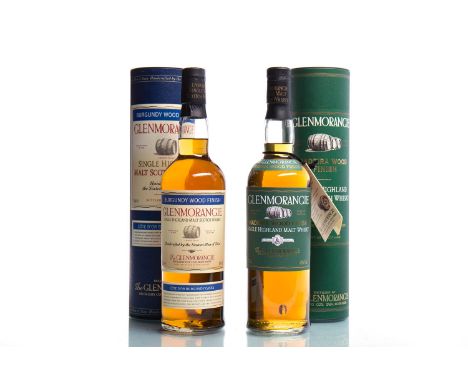 GLENMORANGIE BURGUNDY WOOD FINISHSingle Malt Scotch Whisky. 70cl, 43% volume, in tube. GLENMORANGIE MADEIRA WOOD FINISHSingle