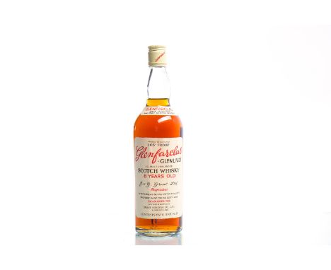 GLENFARCLAS-GLENLIVET 8 YEARS OLDSingle Malt Scotch Whisky. Proprietors: Glenfarclas Glenlivet Distillery. Bottled & shipped 