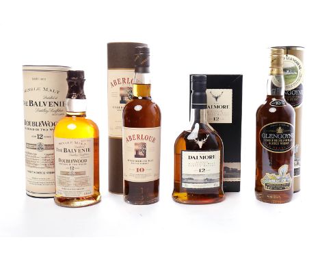 DALMORE AGED 12 YEARS - OLD STYLESingle Malt Scotch Whisky. 70cl, 40% volume, in carton. ABERLOUR AGED 10 YEARSSingle Malt Sc