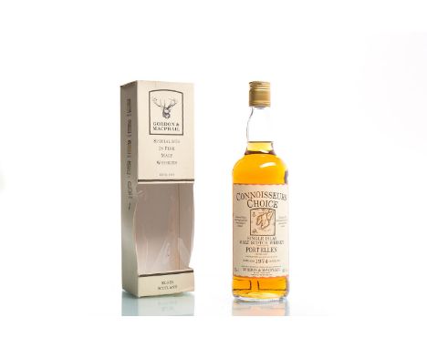 PORT ELLEN 1974 CONNOISSEUR'S CHOICESingle Malt Scotch Whisky. Proprietors: Low Robertson & Co. Specially selected, produced 