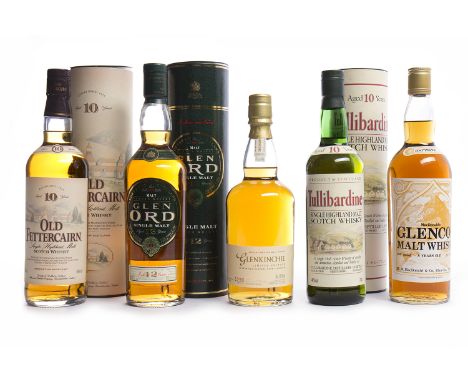 OLD FETTERCAIRN 10 YEAR OLDSingle Malt Scotch Whisky, 70cl, 40% volume, in tube.TULLIBARDINE 10 YEAR OLDSingle Malt Scotch Wh