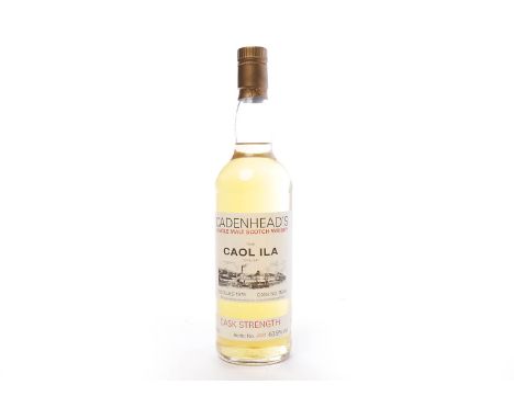 CAOL ILA 1978 CADENHEAD'S CASK STRENGTH - CASK No. 11544Single Malt Scotch Whisky. Bottled by William Cadenhead Ltd., 18 Gold