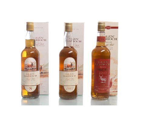 GLEN GARIOCH 1984Single Malt Scotch Whisky. 70cl, 40% volume, in carton. GLEN GARIOCH 1987 Single Malt Scotch Whisky. 70cl, 4