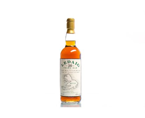 LEDAIG 20 YEARS OLDSingle Malt Scotch Whisky. Bottled in Scotland by Douglas Murdoch & Co. Ltd., Glasgow. 70cl, 40% volume.  