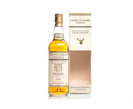 MILLBURN 1974 CONNOISSEUR'S CHOICESingle Malt Scotch Whisky. Bottled 2000. Proprietors: MacLeay Duff (Distillers) Ltd. Specia