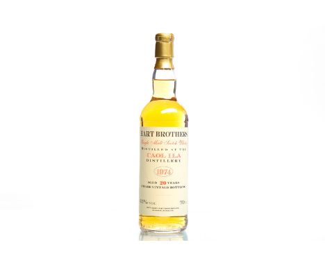 CAOL ILA 1974 HART BROTHERS AGED 20 YEARSSingle Malt Scotch Whisky. Bottled by Hart Brothers Ltd., Glasgow. 70cl, 43% volume.