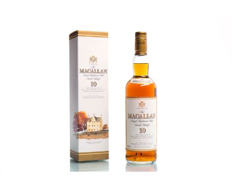 MACALLAN 10 YEARS OLD - OLD STYLESingle Malt Scotch Whisky. Exclusively matured in selected sherry oak casks from Jerez. 70cl