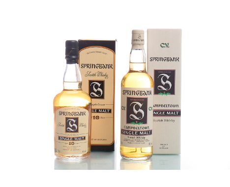 SPRINGBANK C.V.Single Malt Scotch Whisky. Distilled by J. & A. Mitchell & Co., Ltd. 70cl, 46% volume, in carton.SPRINGBANK AG