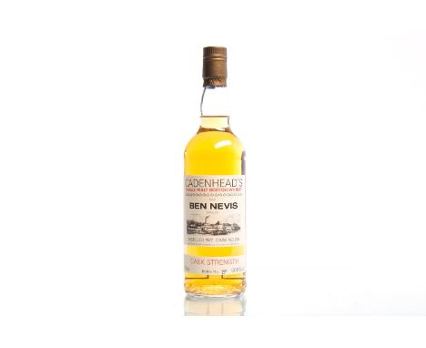BEN NEVIS 1977 - CADENHEAD'S CASK STRENGTH - CASK No. 216Single Malt Scotch Whisky. Bottled by William Cadenhead Ltd., 18 Gol