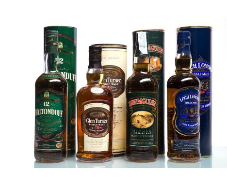 LOCH LOMONDSingle Malt Scotch Whisky. 70cl, 40% volume, in tube.MILTONDUFFSingle Malt Scotch Whisky. 70cl, 43% volume, in tub