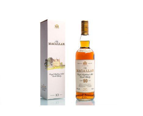 MACALLAN 10 YEARS OLD - OLD STYLESingle Malt Scotch Whisky. Matured in sherry wood. Distilled and bottled by The Macallan Dis