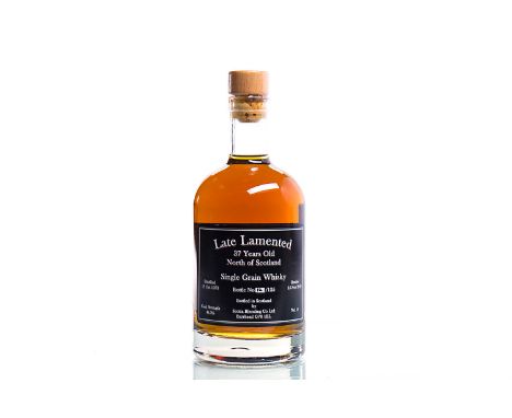 NORTH OF SCOTLAND 'LATE LAMENTED' 37 YEARS OLDSingle Grain Whisky. Distilled 19th October 1973, bottled 15th November 2010. B