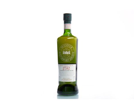 SPRINGBANK AGED 12 YEARS SMWS 27.82 'CANDY FLOSS IN A TRAIN STATION'Single Malt Scotch Whisky. Matured in ex-bourbon refill b