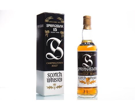 SPRINGBANK 15 YEARS OLD - OLD STYLESingle Malt Scotch Whisky. Distilled by J. & A. Mitchell & Co. Ltd. 70cl, 46% volume, in c