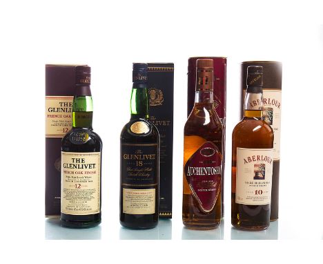 GLENLIVET 18 YEAR OLDSingle Malt Scotch Whisky. 70cl, 43% volume, in carton.GLENLIVET 12 FRENCH OAK FINISHSingle Malt Scotch 