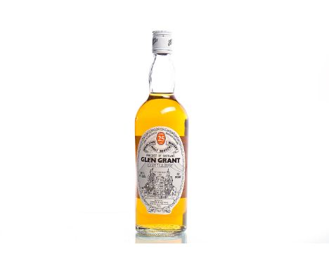 GLEN GRANT 25 YEARS OLDSingle Malt Scotch Whisky. Bottled by Gordon & MacPhail, Elgin. 26 2/3 fl.oz, 70° proof.  CONDITION RE