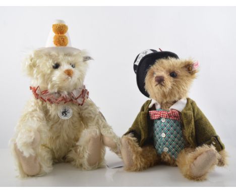 Three modern Steiff Bears, Teddy Bear Scarecrow, limited edition No. 532, 31cm, Teddy Bear Clown Replica 1928, limited editio