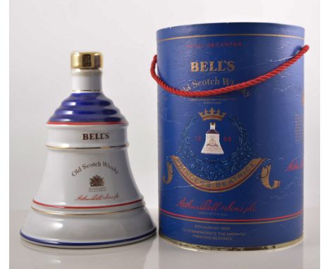Four Bells Commemorative Scotch Whisky decanters. 