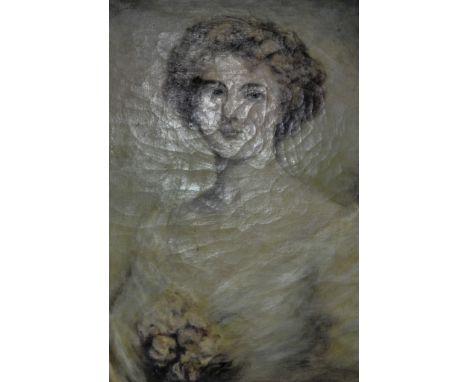 Portrait of a Lady, oil on canvas, 60cm x 44cm in an aged gilt frame.