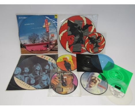 A collection of Rock 12" and 7" picture disc singles to include  BLACK SABBATH: 'Turn Up The Night' 12" (SAB P 612) and 7" (S