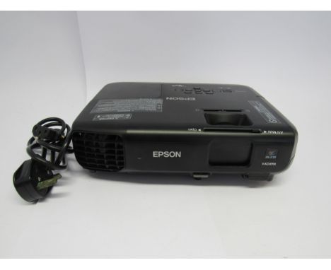 An Epson HDMI LCD projector, model EB-SO3 