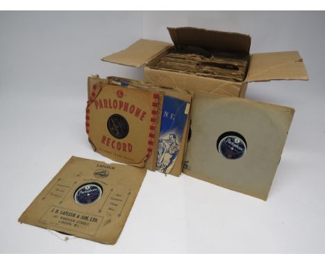 A collection of Parlophone R series 10" shellac 78rpm records, several Jazz and Blues titles including Bessie Smith, Ida Cox,