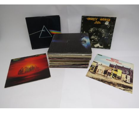 A collection of Prog Rock, Classic Rock, Country Rock, Funk Rock, Soft Rock and other LP's including Pink Floyd 'Dark Side Of