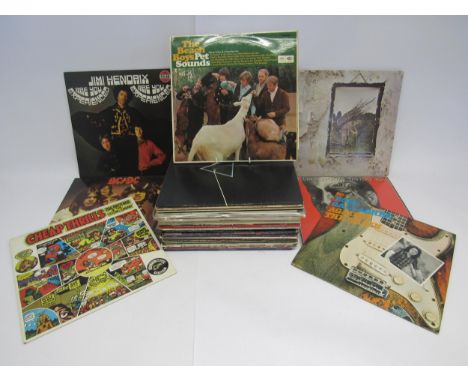 A collection of assorted Classic Rock, Psychedelic, Blues Rock, Prog and other LP's including Pink Floyd, Led Zeppelin, Rolli