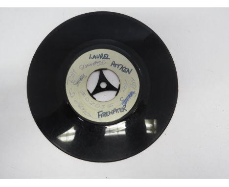 Reggae- WINSTON GROOVY: 'Sin Thing / Skinhead A Wreck The Town' white label 7" single, produced by Laurel Aitken (ACK 105, vi
