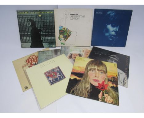 Assorted singer-songwriter LP's to include JONI MITCHELL: 'Blue' (K 44128), 'Ladies Of The Canyon' (K 44085) and 'Clouds' (K 