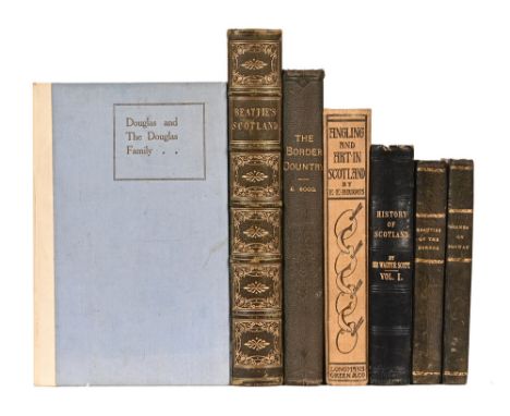 A collection of seven Scottish related books, "Scotland" by William Beatty illustrated by Thomas Allom, undated circa 1840/50