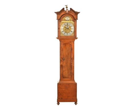 A 19th century mahogany longcase clock, with eight day striking movement by John Allan Irvine, with subsidiary seconds dial a