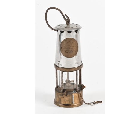 A vintage miners lamp, Protector Lamp and Lighting Company, type GR6S safety lamp Eccles.