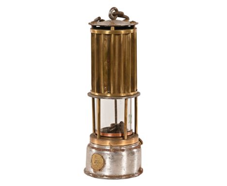 The Premier Miners Lamp, with brass and steel construction and with lozenge The Premier Lamp & Engineering Company Ltd Leeds.