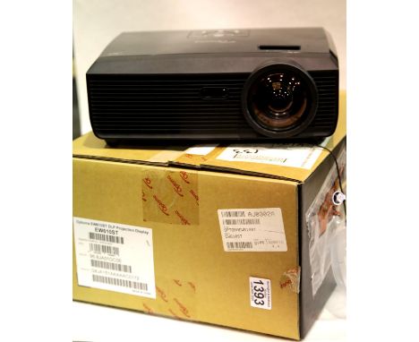 Boxed as new Optoma EW601ST projector in original box. This lot will attract VAT at 20% on the sale price. P&amp;P Group 3 (£