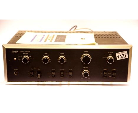 Sansui AU 6500 Integrated amplifier. P&P Group 3 (£25+VAT for the first lot and £5+VAT for subsequent lots)Condition Report: 