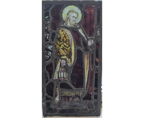 Charles O'Neill (E & C O'Neill, London), late 19th/early 20th century, a rectangular ecclesiastical stained and leaded glass 