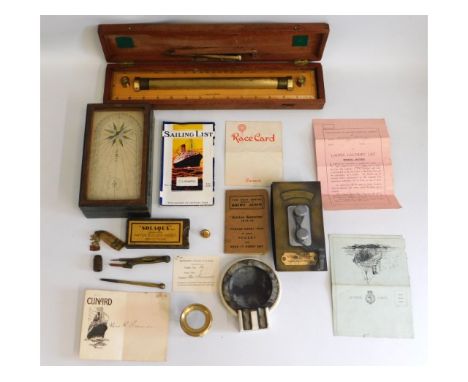 A collection of items owned by Sir. Edgar Britten who was a Cunard Line captain &amp; the first captain of the ocean liner RM