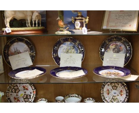 SIX BOXED LIMITED EDITION SPODE MARITIME ENGLAND PLATES, to include 'The Glorious First of June 1794' 384/2000, 'The Battle o