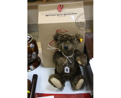 A BOXED MODERN STEIFF COLLECTORS BEAR, No 836, with working growler