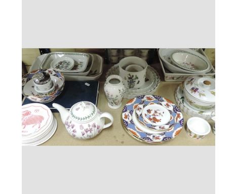 A collection of china, to include Portmeirion and Spode
