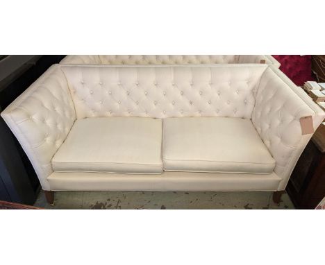 SOFA, Herringbone neutral upholstery, 197cm W. 