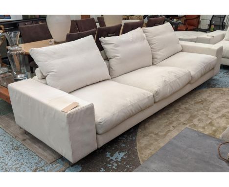 FLEXFORM SOFA, neutral fabric upholstery, 290cm W approx. 